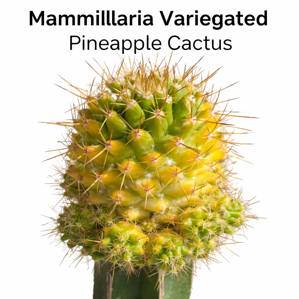 pineapple cactus Mammillaria Variegated Pineapple Grafted Cactus Rare Colorful Cactus Plant  – Samarth Cactus Nursery