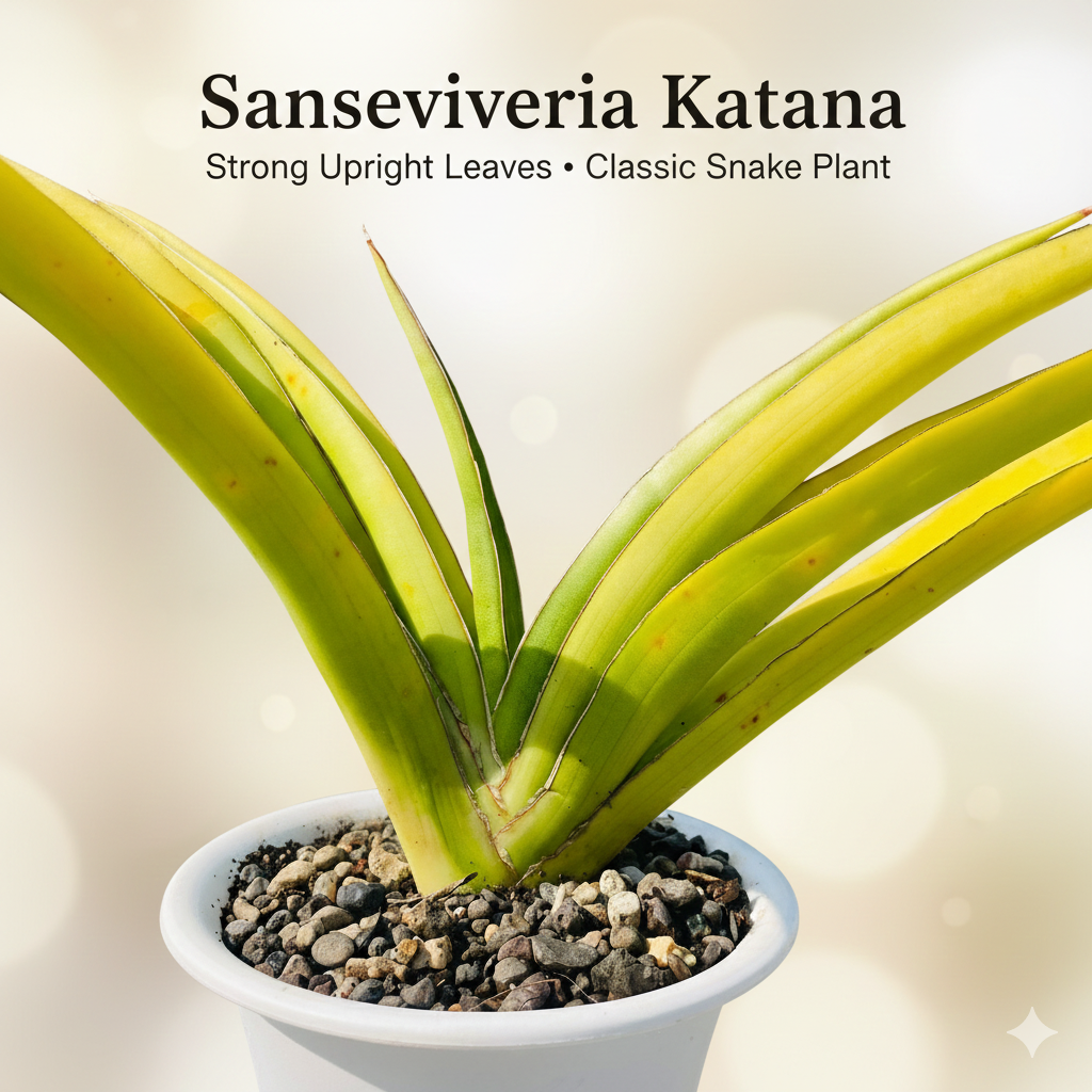 Sansevieria Katana Variegated – Rare Sword Snake Plant – Samarth
