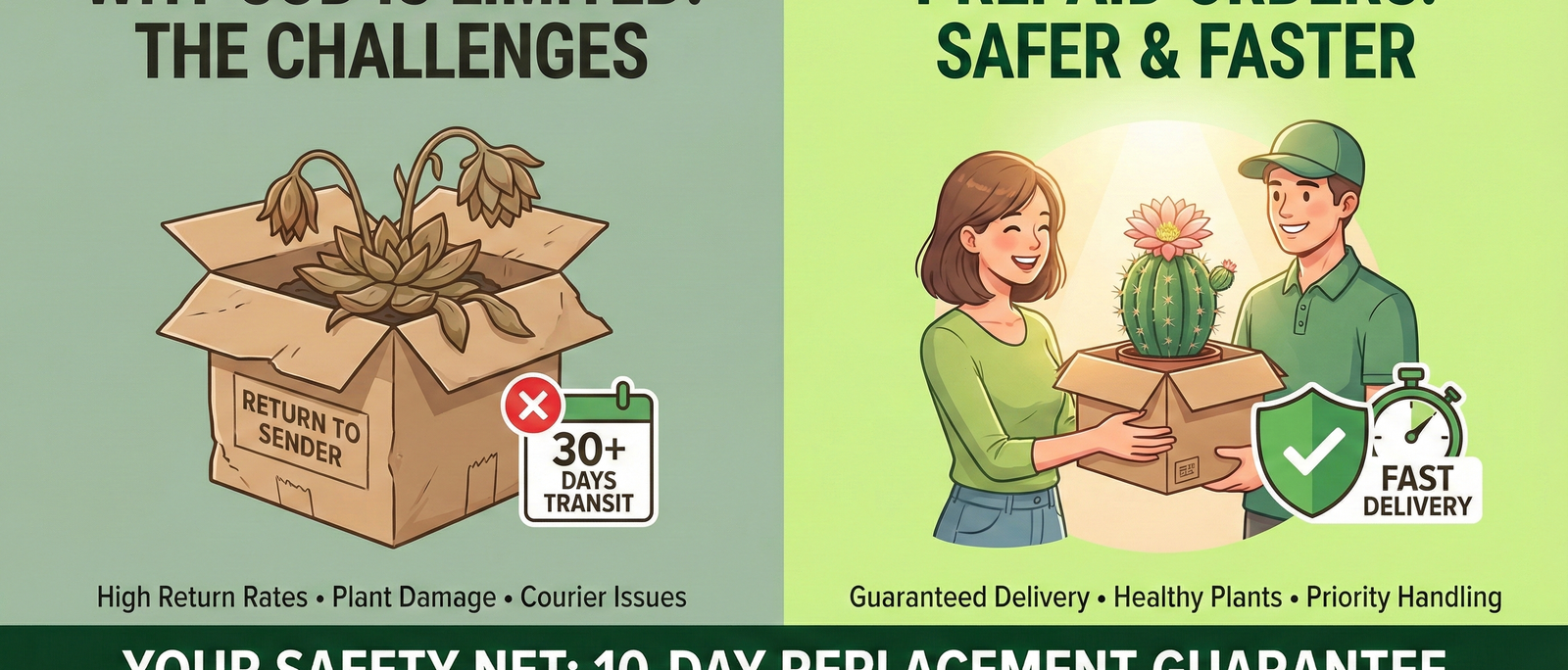 Why We Limited Cash on Delivery (COD) for Live Plants | Important Customer Update