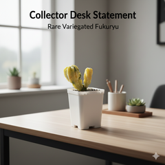 Astrophytum myriostigma cv fukuryu variegated