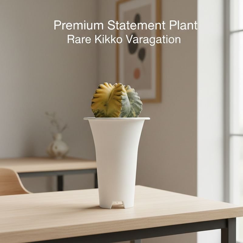 Astrophytum myriostigma cv kikko variegated