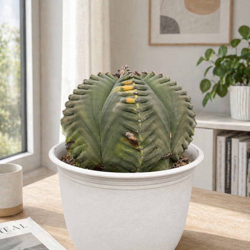 Astrophytum nudum pentecostal cv kiko variegated – Samarth Cactus