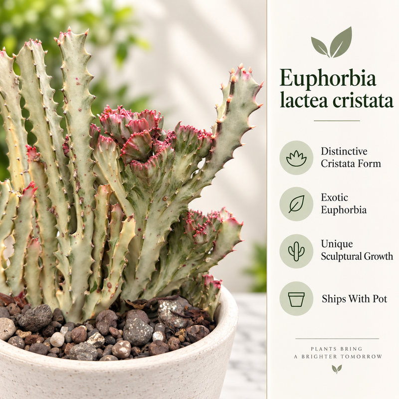 Euphorbia lactea cristata