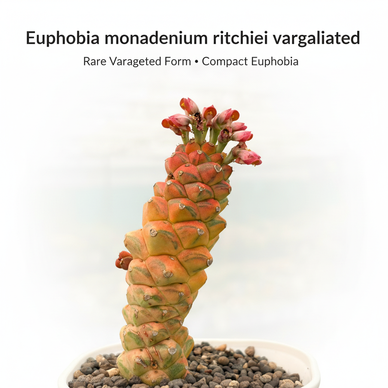 Euphorbia monadenium ritchiei variegated