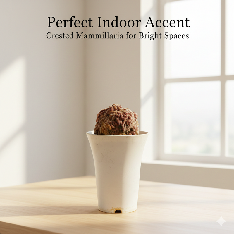 Mammillaria compressa cv. Yokan Cristata