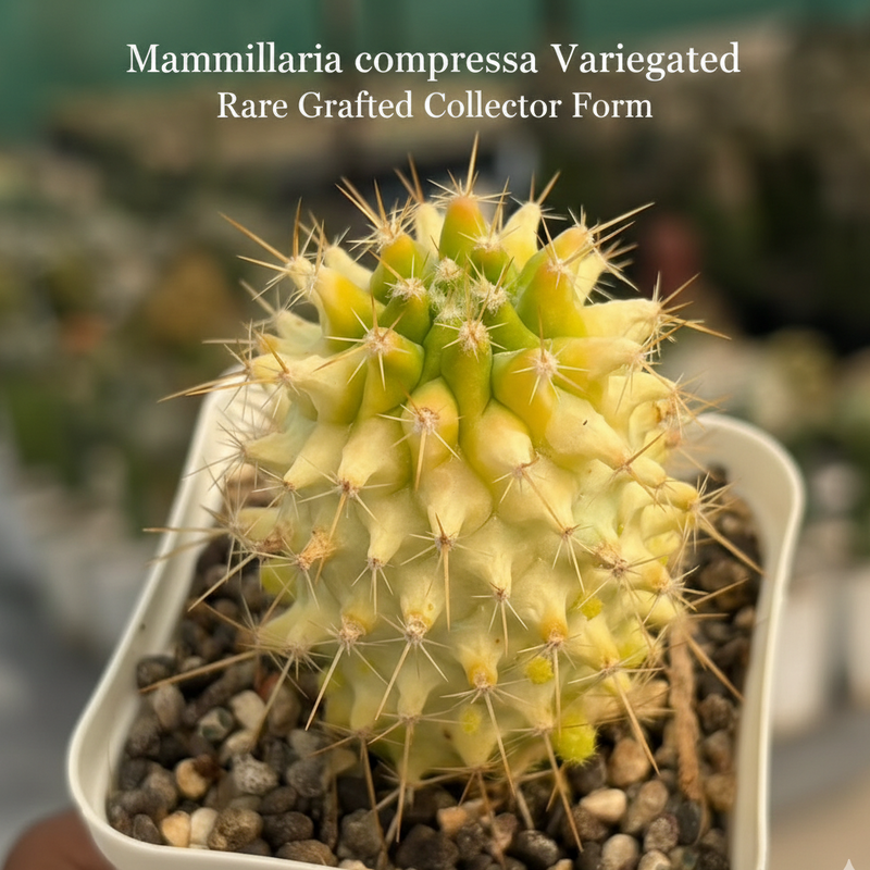 Mammillaria compressa variegated