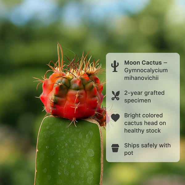 Moon Cactus – Gymnocalycium mihanovichii