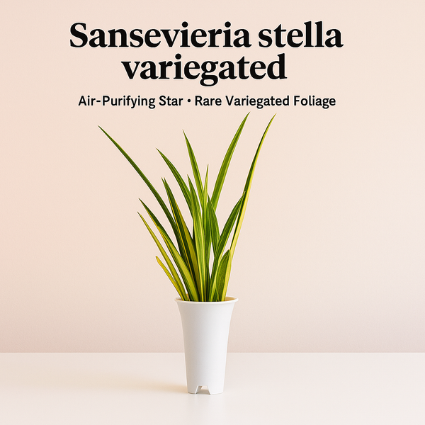 Sansevieria Stella variegated indoor snake plant
