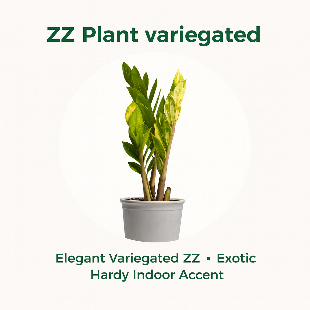 variegated zz plant for sale canada Buy ZZ Plant Variegated – Rare Air Purifying Indoor Plant – Samarth Cactus Nursery
